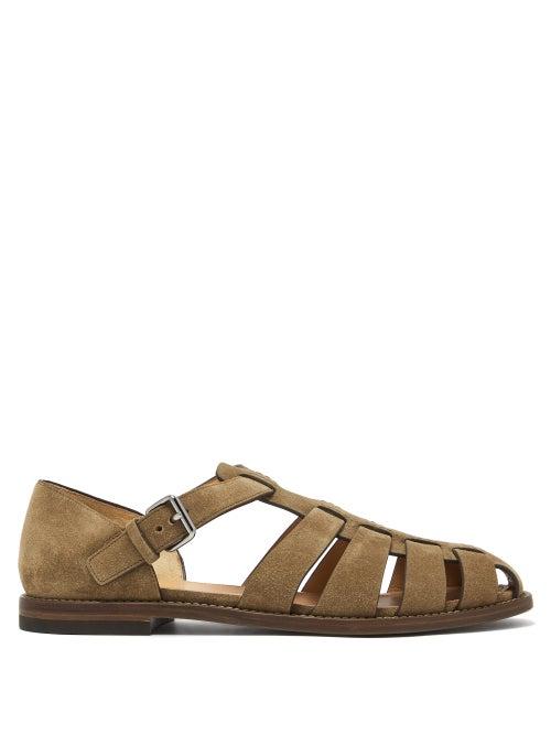 Matchesfashion.com Church's - Fisherman Suede Sandals - Mens - Brown