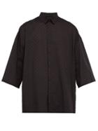 Matchesfashion.com Haider Ackermann - Polka Dot Fil Coup Cotton Shirt - Mens - Black