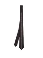 Matchesfashion.com Givenchy - Logo Embroidered Silk Twill Tie - Mens - Black White