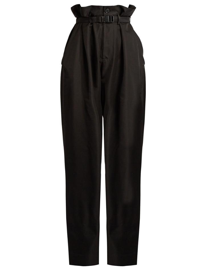 Maison Margiela High-waisted Cotton-blend Trousers