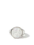 Matchesfashion.com Tom Wood - Athena Cameo Rhodium-plated Sterling-silver Ring - Mens - Silver