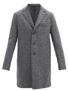 Matchesfashion.com Harris Wharf London - Donegal Wool-tweed Overcoat - Mens - Grey