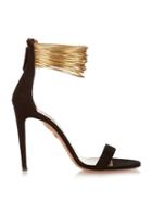 Aquazzura Spin Me Around Suede Sandals