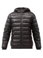 Matchesfashion.com Dolce & Gabbana - Logo-plaque Down-filled Shell Hooded Jacket - Mens - Black
