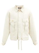 Matchesfashion.com Jacquemus - Flap-pocket Basketweave-twill Jacket - Mens - Beige