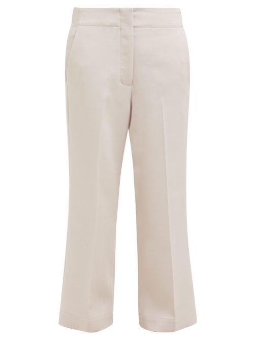 Matchesfashion.com Raey - Elasticated Back Wool Blend Trousers - Womens - Pink