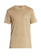 Balmain Logo-embroidered Short-sleeved Cotton T-shirt