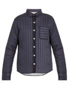 Moncler Gamme Bleu Mylon Patch-pocket Quilted Down Jacket