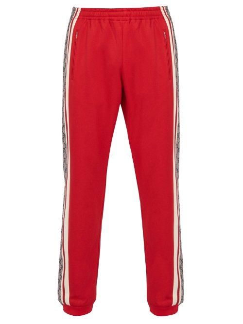 Matchesfashion.com Gucci - Gg Print Technical Track Pants - Mens - Red Multi