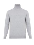 Matchesfashion.com Raey - Roll Neck Cotton Knit Sweater - Mens - Grey