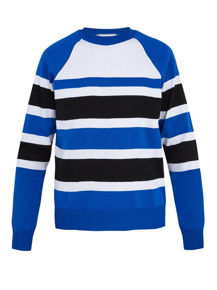 Ami Crew-neck Striped Jersey Sweater
