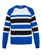 Ami Crew-neck Striped Jersey Sweater