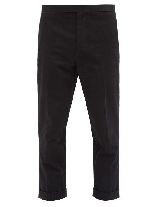 Matchesfashion.com Haider Ackermann - Tailored Cropped Wool Slim-leg Trousers - Mens - Black