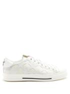 Valentino Camustars Leather And Canvas Low-top Trainers