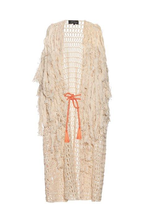 Matchesfashion.com Tabula Rasa - Idris Fringed Knit Cover Up - Womens - Multi