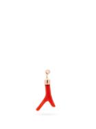 Matchesfashion.com Jacquie Aiche - Diamond, Coral & 14kt Rose-gold Single Earring - Womens - Red