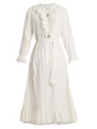 Zimmermann Corsair Pinstripe Cotton-blend Dress