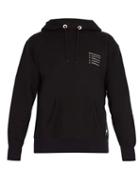 Matchesfashion.com 7 Moncler Fragment - Printed Cotton Hooded Sweatshirt - Mens - Black