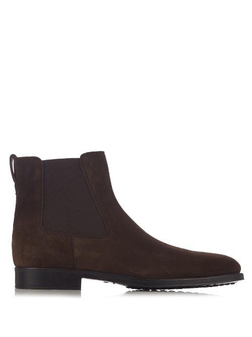 Tod's Tronchetto Suede Chelsea Boots