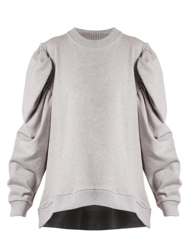 Marques'almeida Puff-sleeved Cotton-jersey Sweatshirt
