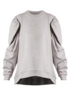 Marques'almeida Puff-sleeved Cotton-jersey Sweatshirt