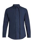 Craig Green Laced-collar Long-sleeved Cotton Shirt