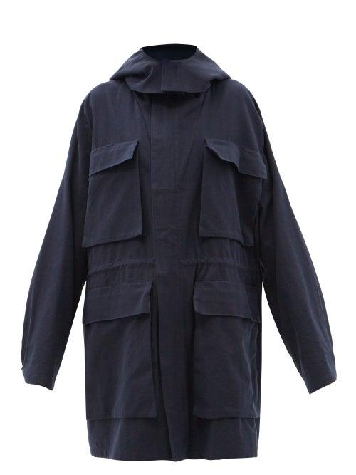 Raey - Giant Combat Cotton-blend Parka - Womens - Blue