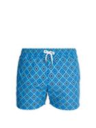 Matchesfashion.com Frescobol Carioca - Sports Angra Print Swim Shorts - Mens - Blue Multi