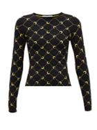 Matchesfashion.com Marine Serre - Crescent Moon-jacquard Sweater - Womens - Black Multi