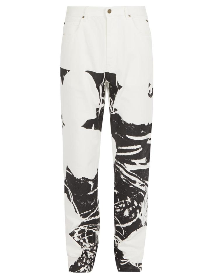 Calvin Klein 205w39nyc Abstract-print Denim Jeans