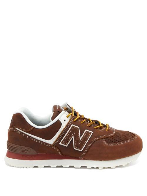 Matchesfashion.com Junya Watanabe - X New Balance 574 Suede Trainers - Mens - Brown