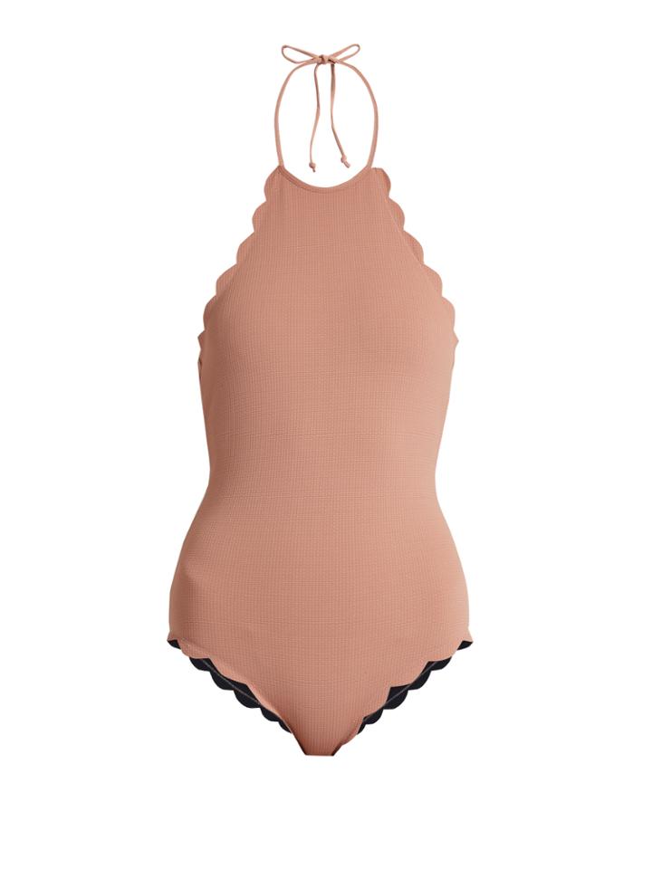 Marysia Swim Mott Scallop-edged Reversible Swimsuit