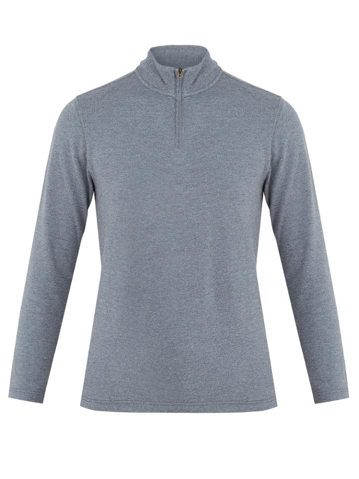 Faherty Half-zip Cotton-blend Top
