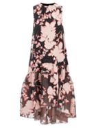 Erdem - Winsloe Tiered Floral-devor Organza Dress - Womens - Pink