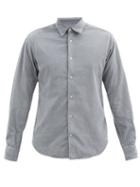Matchesfashion.com Officine Gnrale - Benoit Pigment-dyed Cotton-corduroy Shirt - Mens - Light Grey