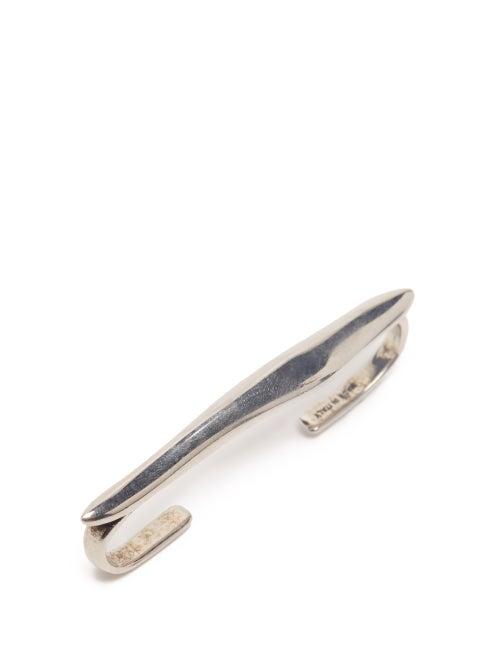 Alexander Mcqueen - Molten Metal Tie Bar - Mens - Silver