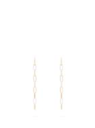 Matchesfashion.com Lizzie Mandler - Knife Edge 18kt Gold & Sterling Silver Earrings - Womens - Multi