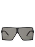 Matchesfashion.com Saint Laurent - Betty Square Frame Acetate Sunglasses - Womens - Black