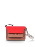 Matchesfashion.com Marni - Trunk Mini Leather Cross-body Bag - Womens - Orange Multi