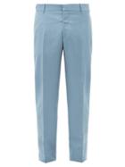 Matchesfashion.com Alexander Mcqueen - Slim-leg Wool-blend Trousers - Mens - Light Blue
