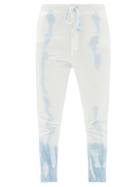 Matchesfashion.com Nili Lotan - Nolan Tie-dye Cotton-jersey Track Pants - Womens - Light Blue