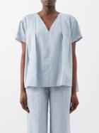 Joseph - Fletcher Ramie Blouse - Womens - Light Blue