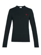 Ami De Coeur Logo-embroidered Wool Sweater