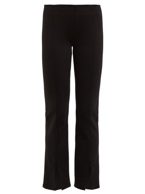 Matchesfashion.com The Row - Thilde Mid Rise Slit Cuff Trousers - Womens - Black