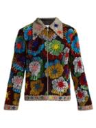 Matchesfashion.com Ashish - Floral Bead And Sequin Embellished Cotton Jacket - Womens - Multi