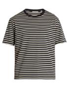 Vince Striped Cotton-jersey T-shirt