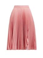 Matchesfashion.com Calvin Klein 205w39nyc - Jaws Cut Out Pleated Skirt - Womens - Pink