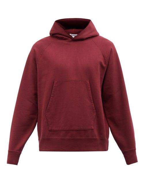 Lady White Co. - Cotton-jersey Hooded Sweatshirt - Mens - Burgundy