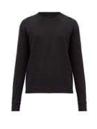 Matchesfashion.com Bottega Veneta - Cotton-blend Waffle-jersey Sweatshirt - Mens - Black