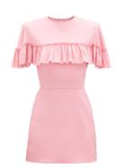 Matchesfashion.com The Vampire's Wife - The Nearly Nuthin' Silk-blend Mini Dress - Womens - Pink